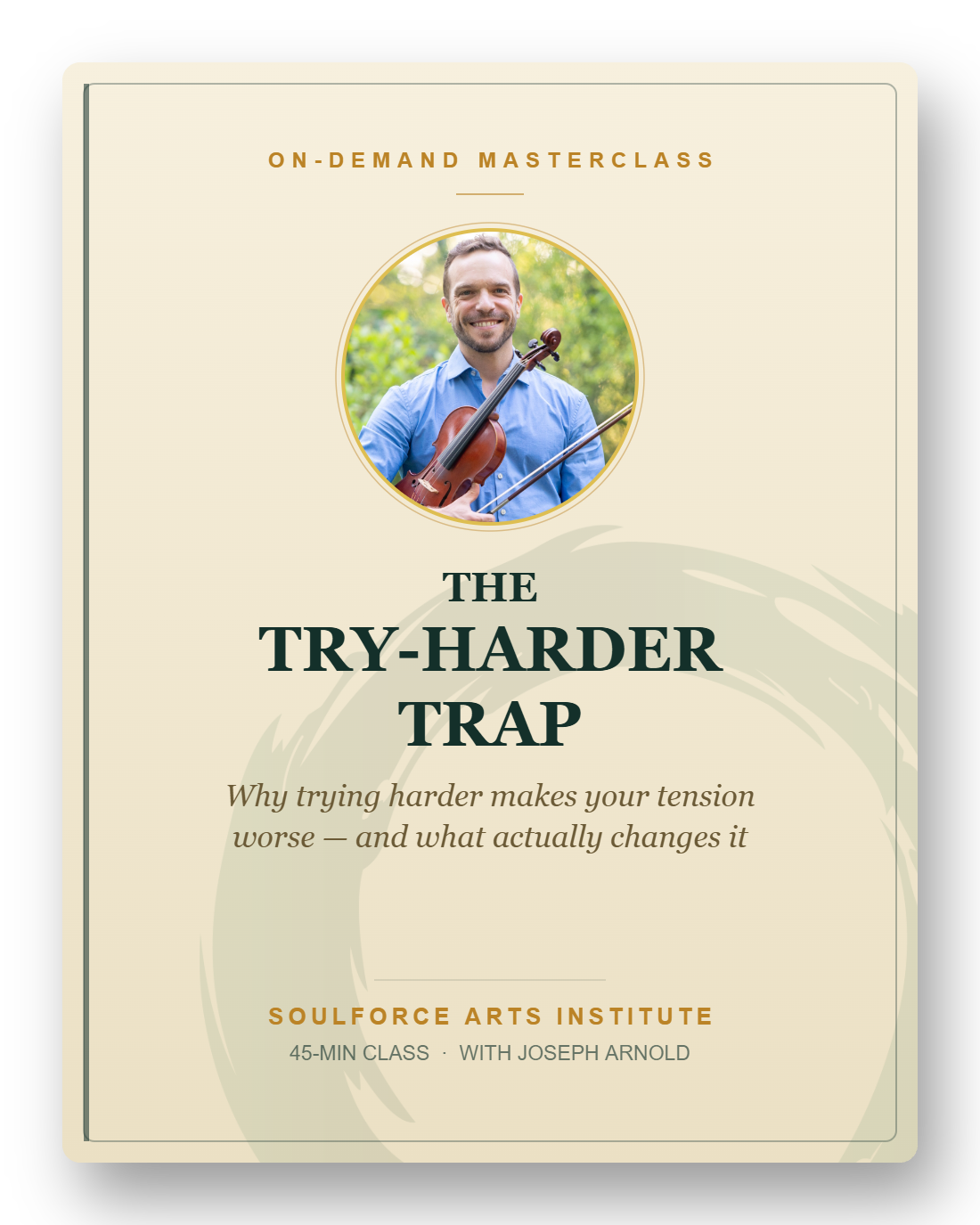 The Try-Harder Trap — on-demand masterclass